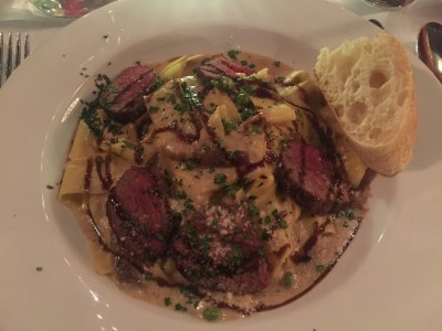 Housemade Pappardelle With Beef Tenderloin Porcini Mushroom Sauce La Soffitta Italian Restaurant Vineyard Haven