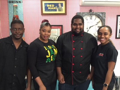 Edgartown Diner Chef Ralston & His Team At Caribbean Night Martha's Vineyard