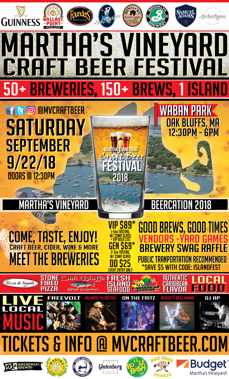 Martha's Vineyard Craft Beer Festival Returns With Wine Too In Oak ...