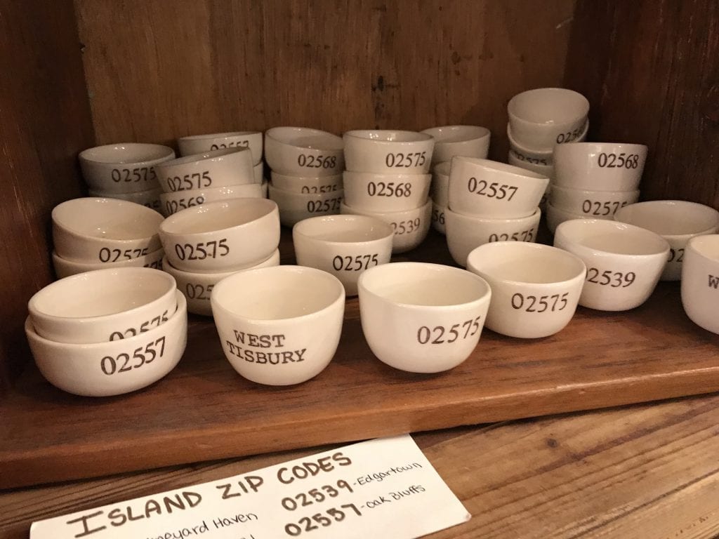 Zip Code Tea cups Brickyard MV Store Vineyard Haven
