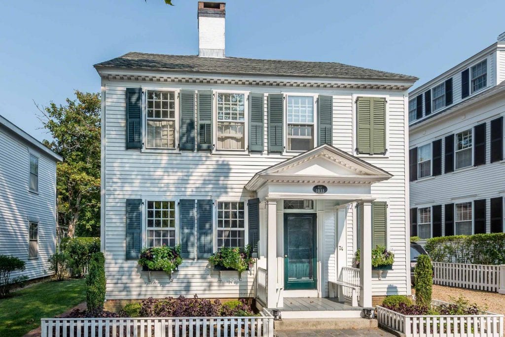 Classic Captain's House on North Water Street 5 day Summer Rentals Edgartown Point B Realty Exclusive Martha's Vineyard 
