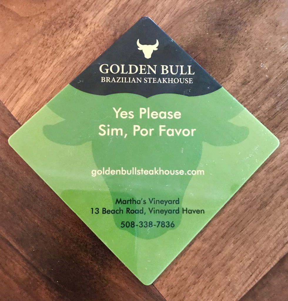 Golden Bull Brazilian Steakhouse New Vineyard Haven For Summer 2019 Martha's Vineyard