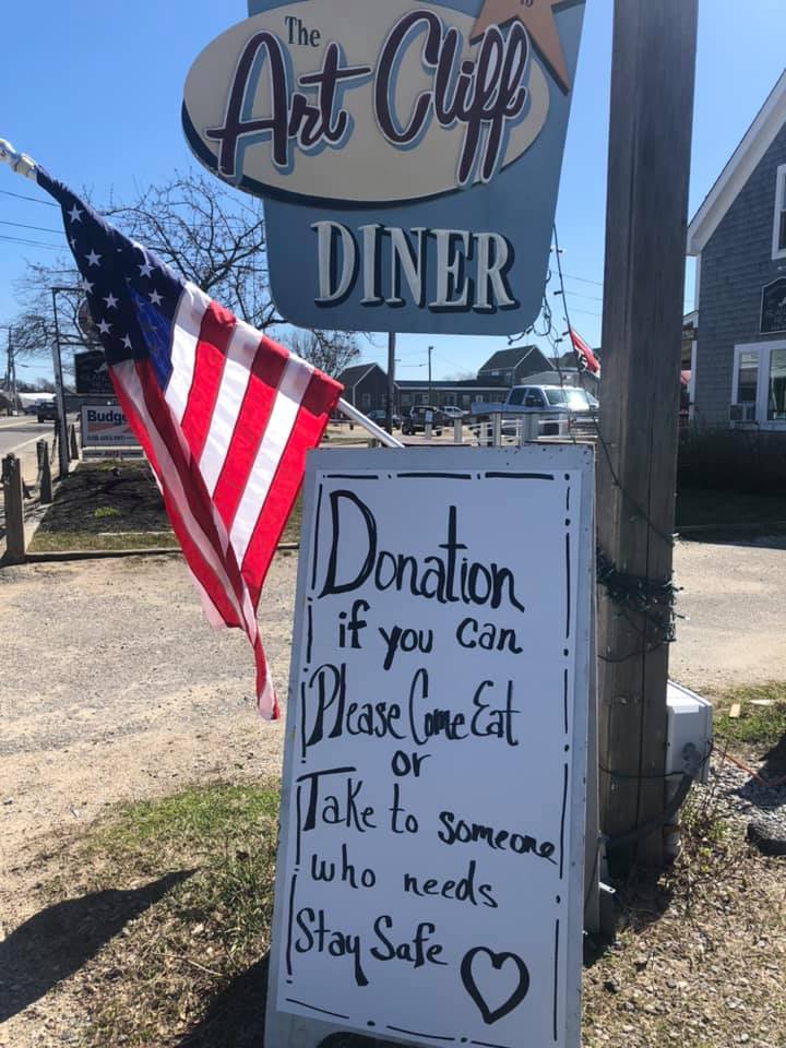 Takeout Options On Martha's Vineyard During The Pandemic: Art Cliff Diner Vineyard Haven Takeout Restaurant