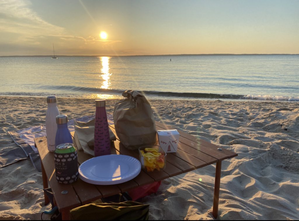 Dining on the beach
Summer 2022
Martha's Vineyard 
Bucket List 