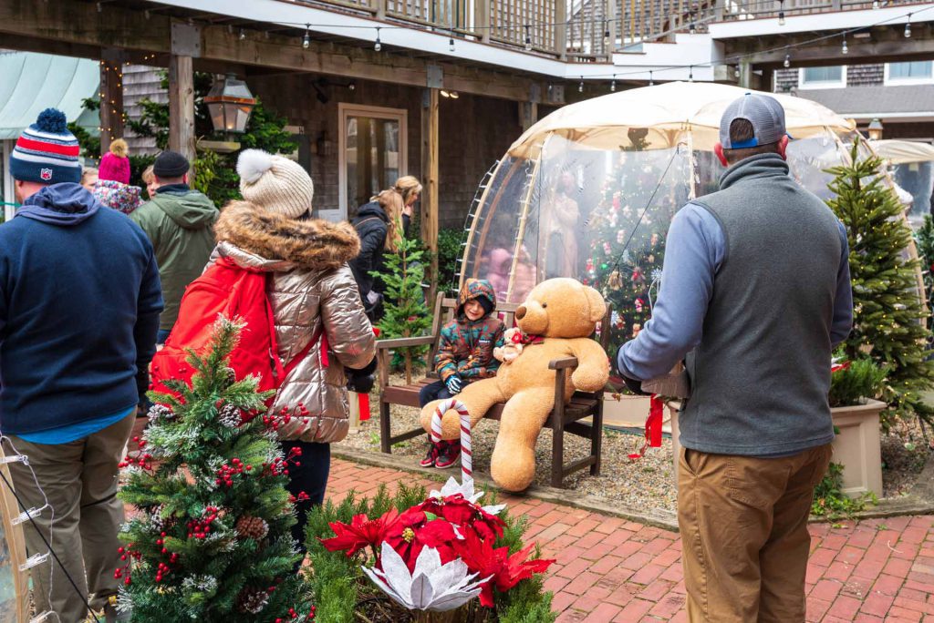 Have A Holly Jolly Time On Martha’s Vineyard For The Holidays - Christmas In Edgartown Delights MV Teddy Bear Suite Reimagined Outside In Nevin Square Edgartown