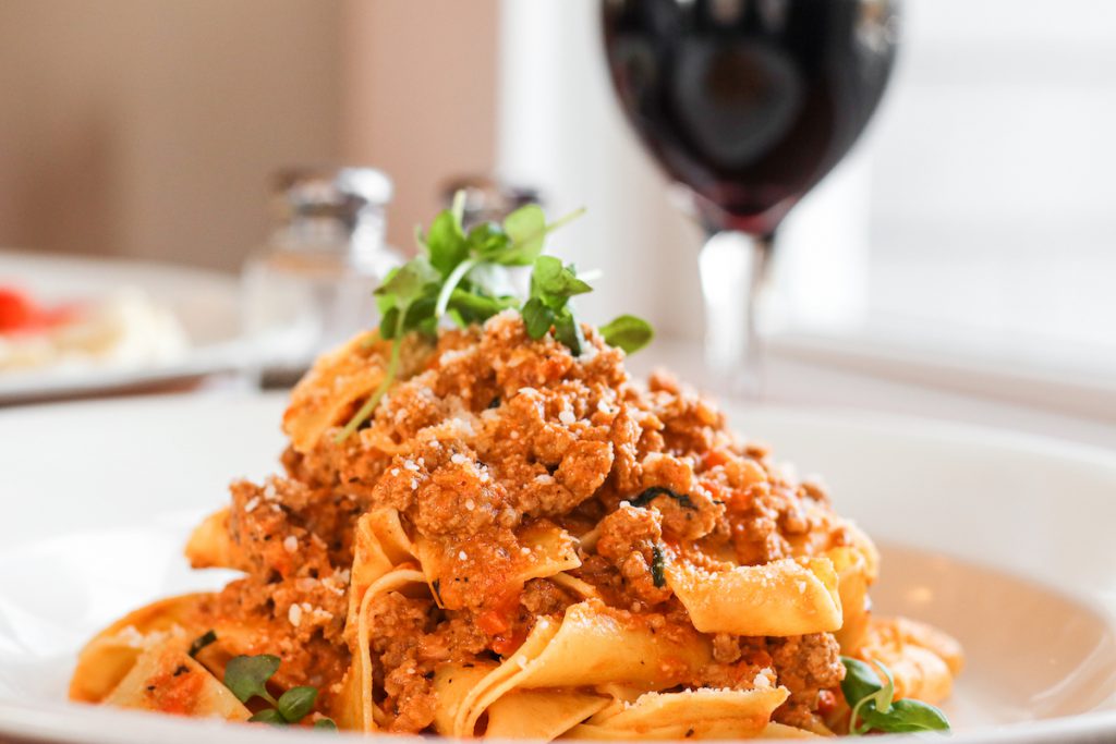 Top Ten Restaurants On Martha's Vineyard To Cozy Up To This Winter - Little House Cafe in Vineyard Haven Little House Cafe's Pork Pappardelle pasta