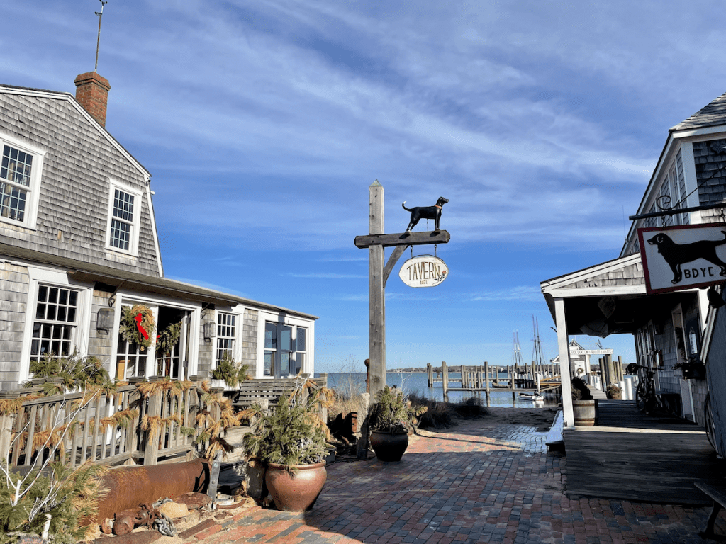 Top Ten Restaurants On Martha's Vineyard To Cozy Up To This Winter - Black Dog Tavern in Vineyard Haven Black Dog Tavern on Vineyard Haven Harbor
