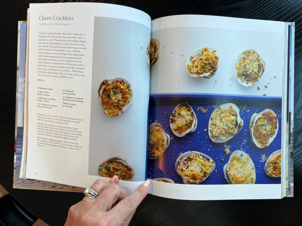 A Culinary Love Letter to Martha's Vineyard - The Martha's Vineyard Cookbook By Julia Blanter Clams Casino by Clambulance